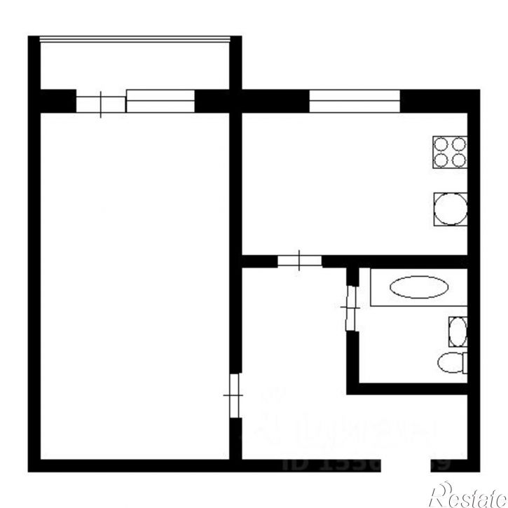 1-комн квартира улица Мира, 13,  д. 13