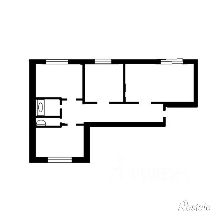 3-комн квартира ул Молодежная, 6,  д. 6