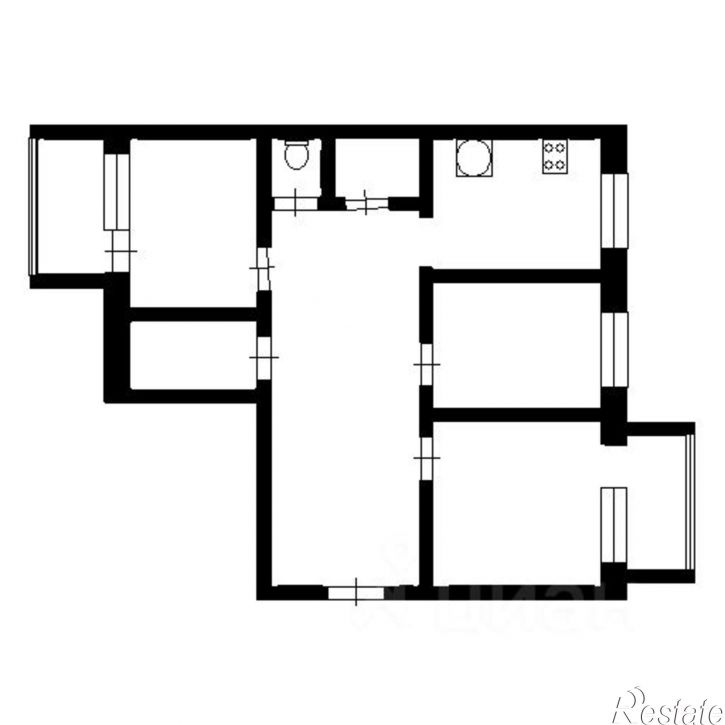 3-комн квартира ул Молодежная, 8,  д. 8