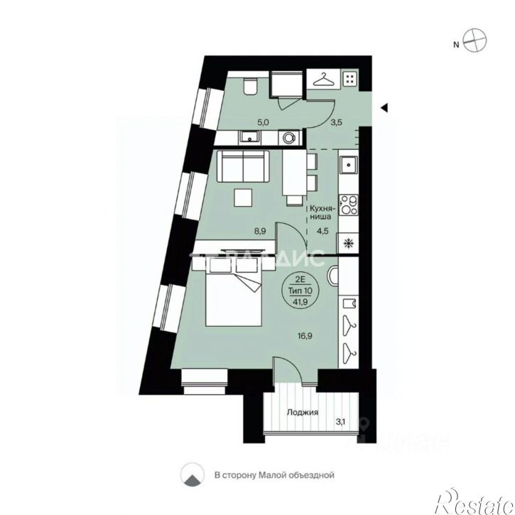 2-комн квартира Сыктывкар, район Орбита
