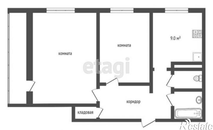2-комн квартира улица 60 лет Октября, 11,  д. 11