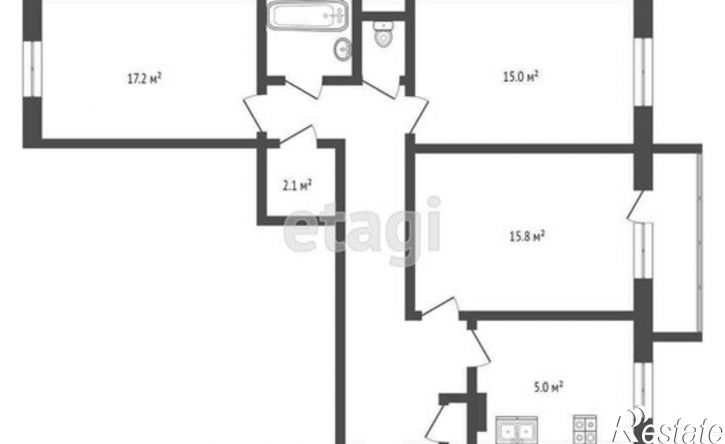 3-комн квартира Возейская улица, 5А,  д. 5А
