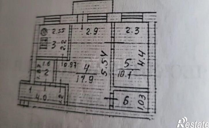 2-комн квартира Ухта, улица Дежнёва, 15А