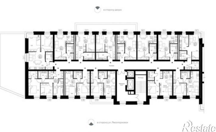 1-комн квартира в новом доме Сыктывкар, улица Жакова, 17