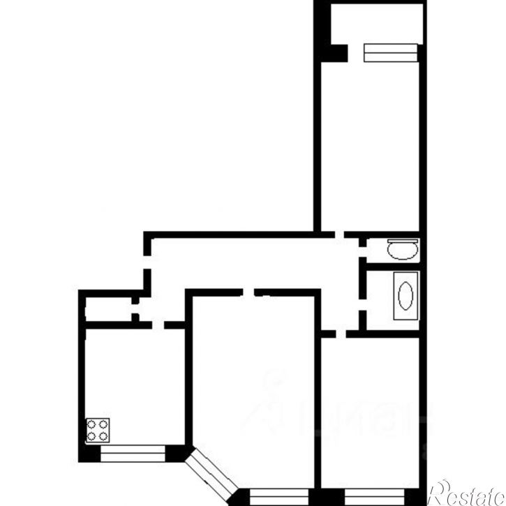 3-комн квартира улица Молодёжная,дом 29