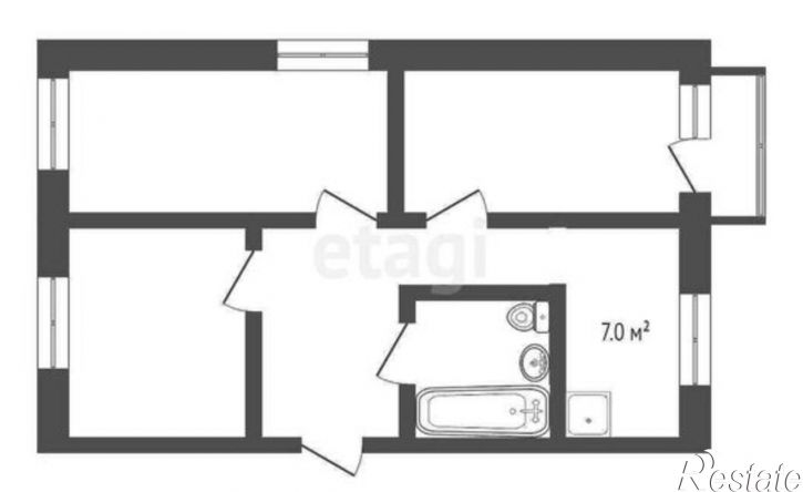3-комн квартира ул Молодежная, 25,  д. 25