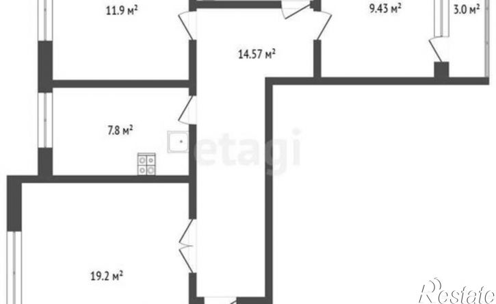 3-комн квартира Сыктывкар, улица Мира, 39