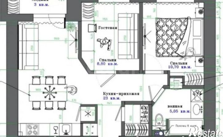 3-комн квартира Сыктывкар, Интернациональная улица, 224