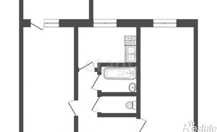 2-комн квартира Ухта, проспект Ленина, 63