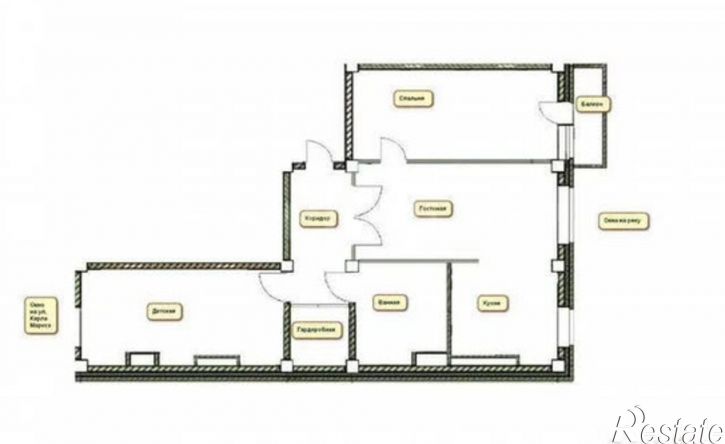 3-комн квартира Сыктывкар, улица Клары Цеткин, 10
