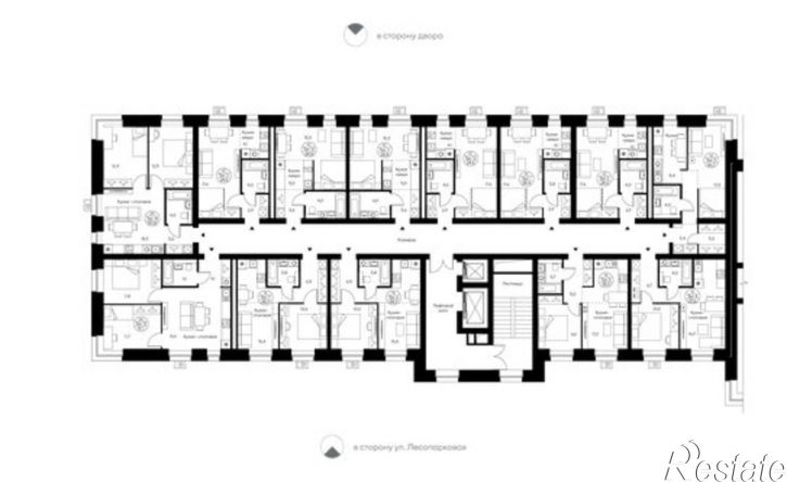 1-комн квартира в новом доме Сыктывкар, улица Жакова, 17