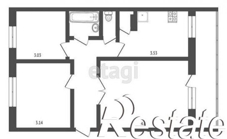 3-комн квартира улица Ленина, 7А,  д. 7А